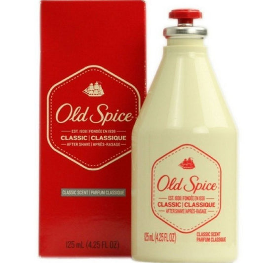 Old Spice Classic After Shave splash bottle delivering cooling relief after shaving