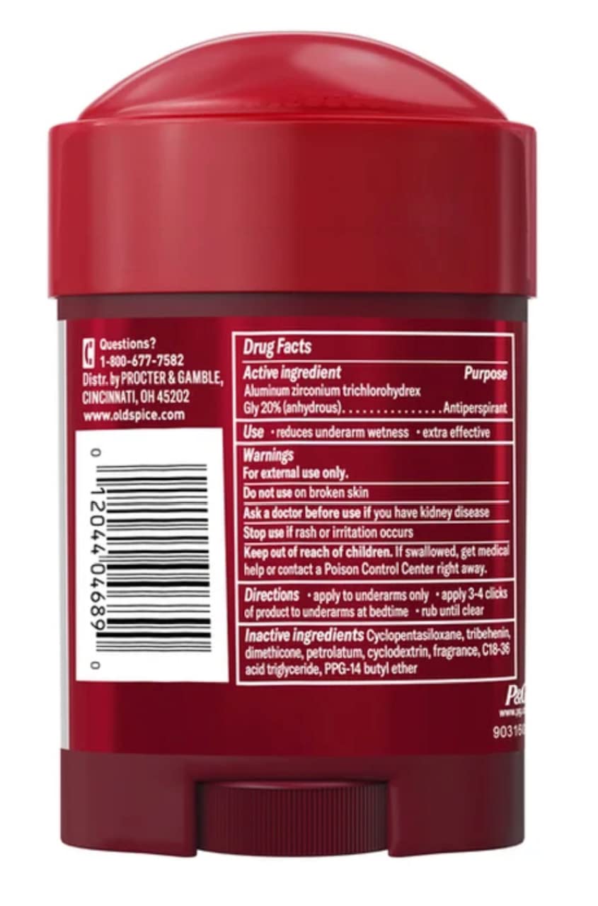 Dermatologist-tested Old Spice Clinical Sweat Defense with 72-hour guard.
