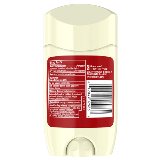 Old Spice Deep Sea invisible solid stick application demonstrates easy, invisible protection throughout the day