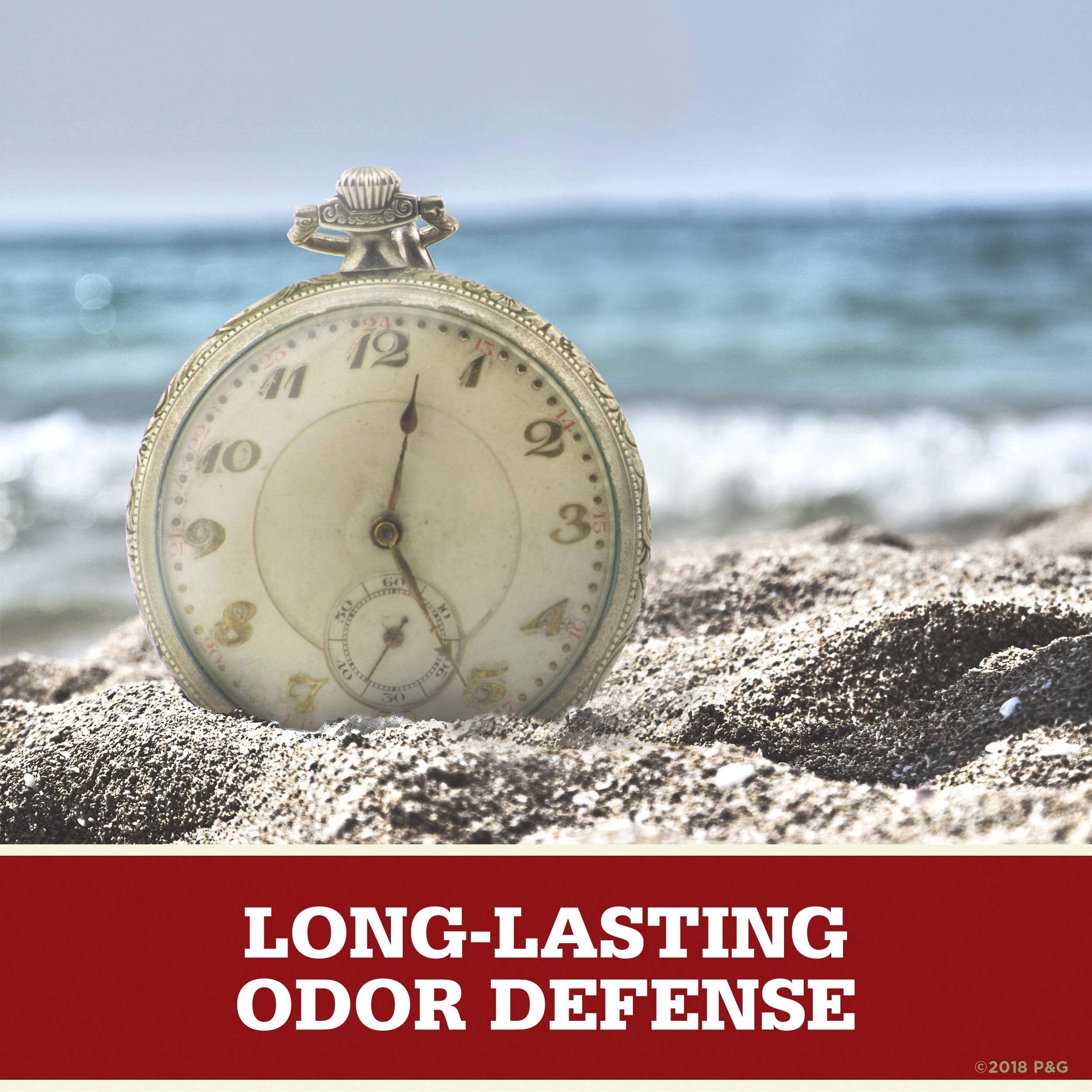 Old Spice Deep Sea underarm dry application demonstrates quick-drying performance after use