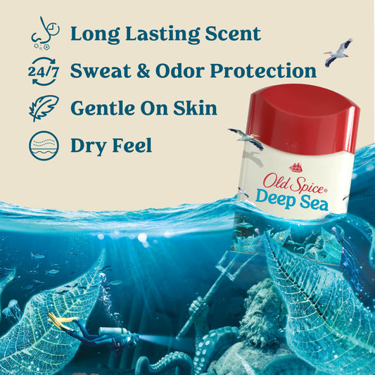 Old Spice Dry Feel front view can highlights long-lasting freshness for daily wear