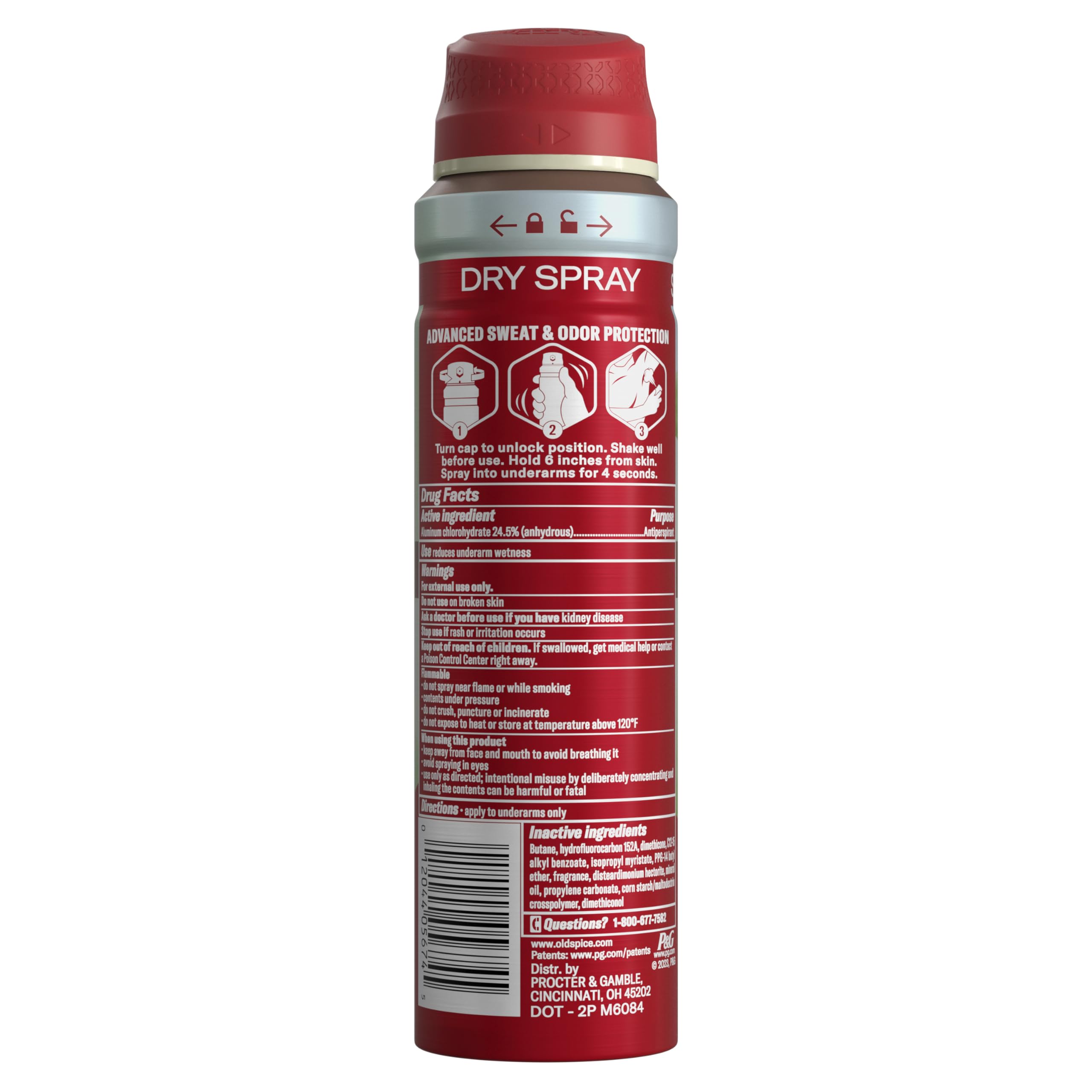 Dispense action of Old Spice Oasis vanilla argan spray for controlled coverage.