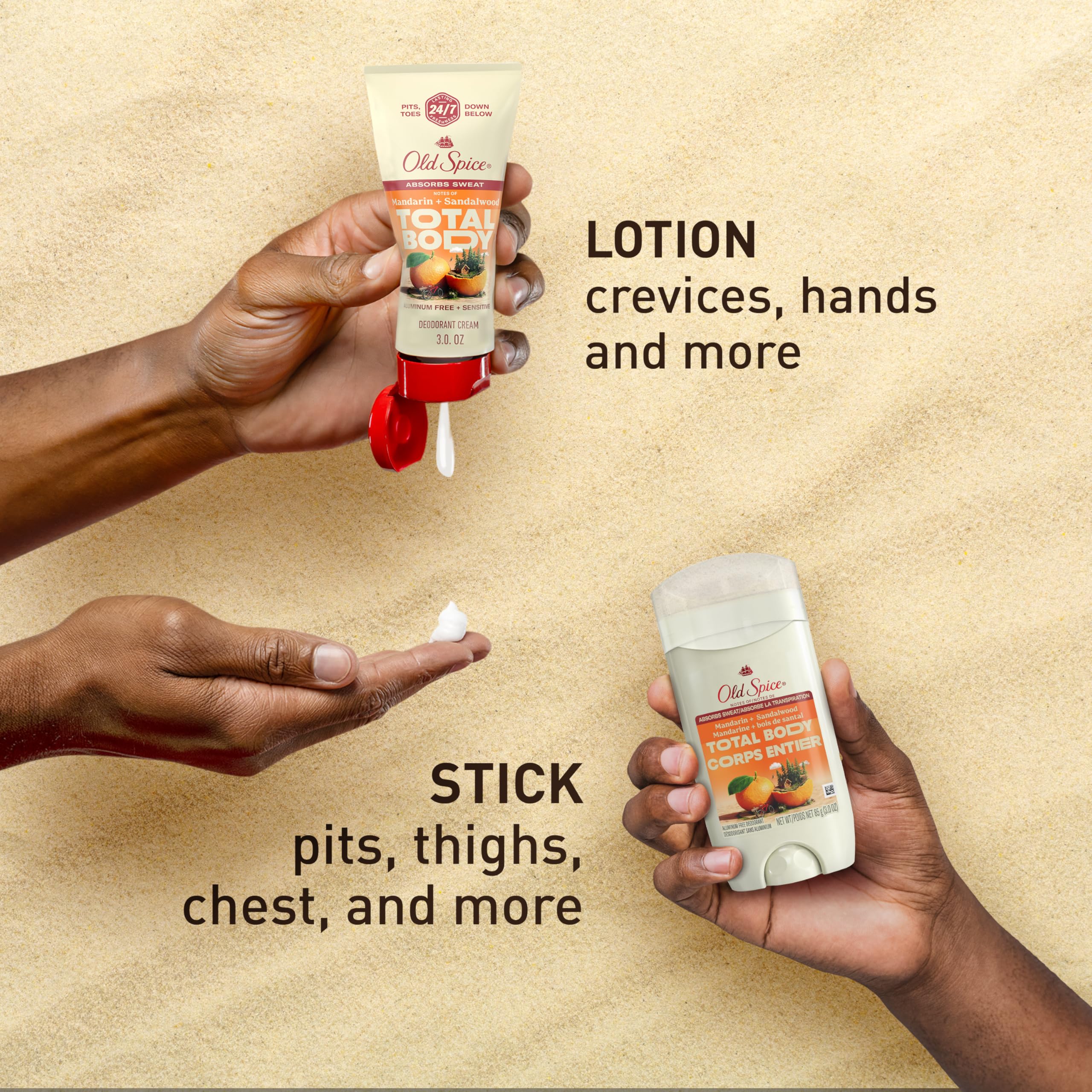 Old Spice is free from dyes, parabens, and phthalates for skin safety.