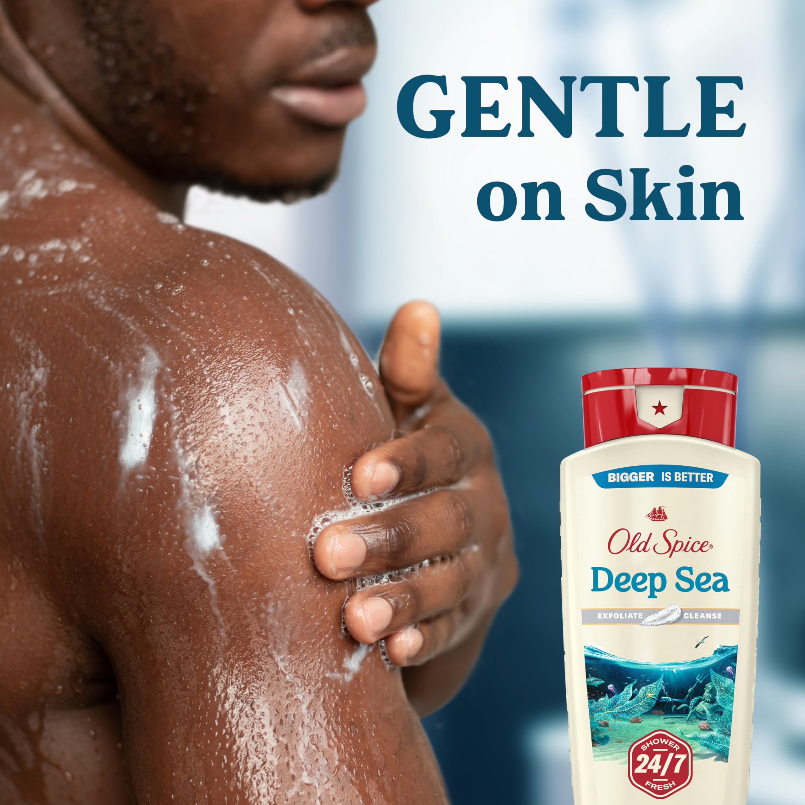 Old Spice Gentle on Skin formula suitable for sensitive skin routines.