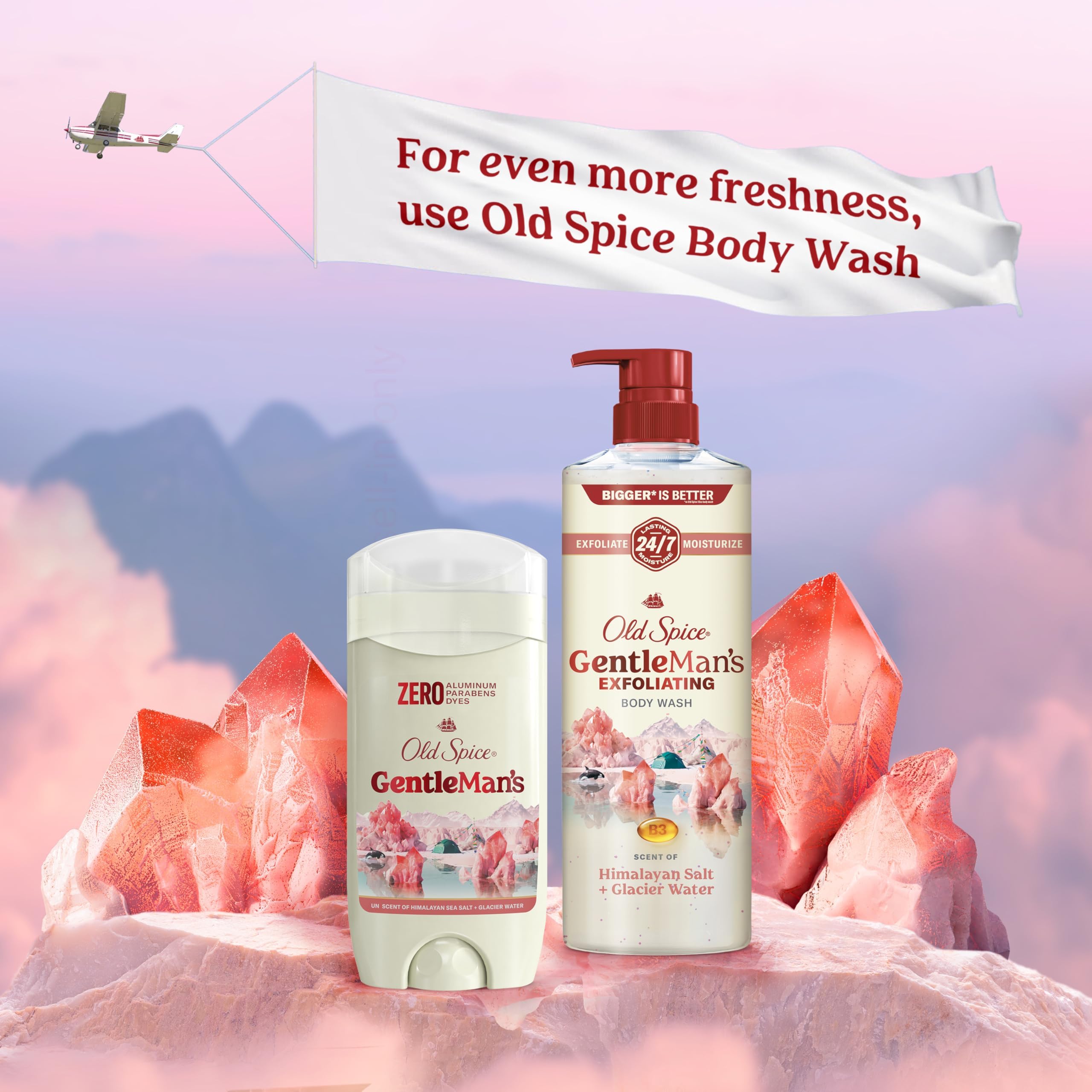 Old Spice GentleMan's 24/7 odor protection for workouts and workdays.