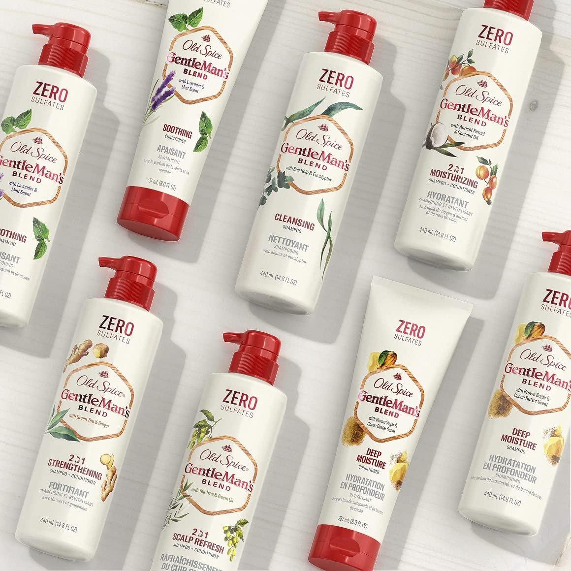 Old Spice Gentlemans Blend moisturizing lather close-up, rich texture.