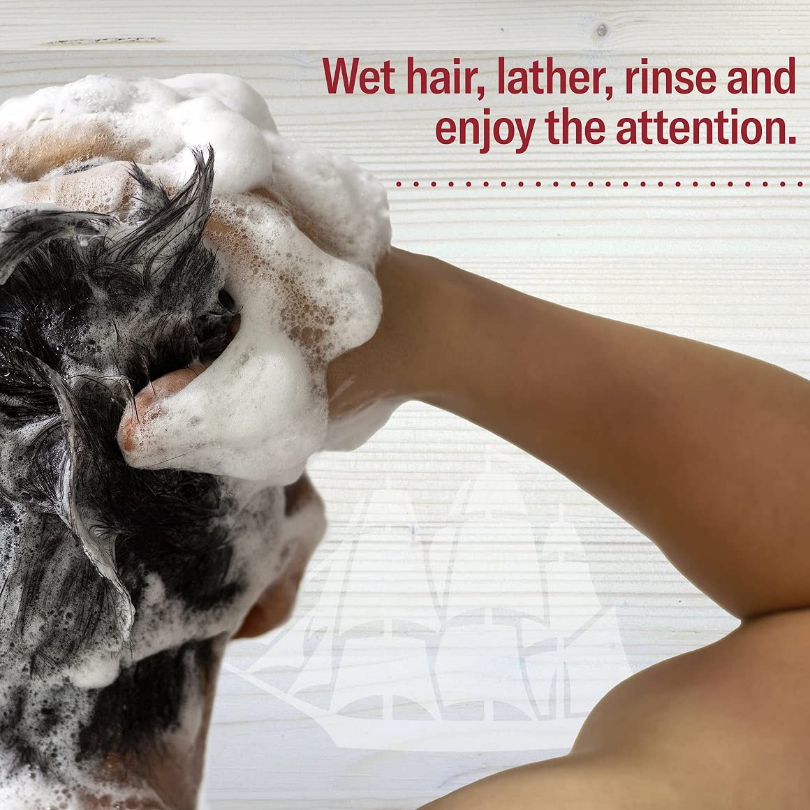 Old Spice Gentlemans Blend shower scene with two bottles ready for use.