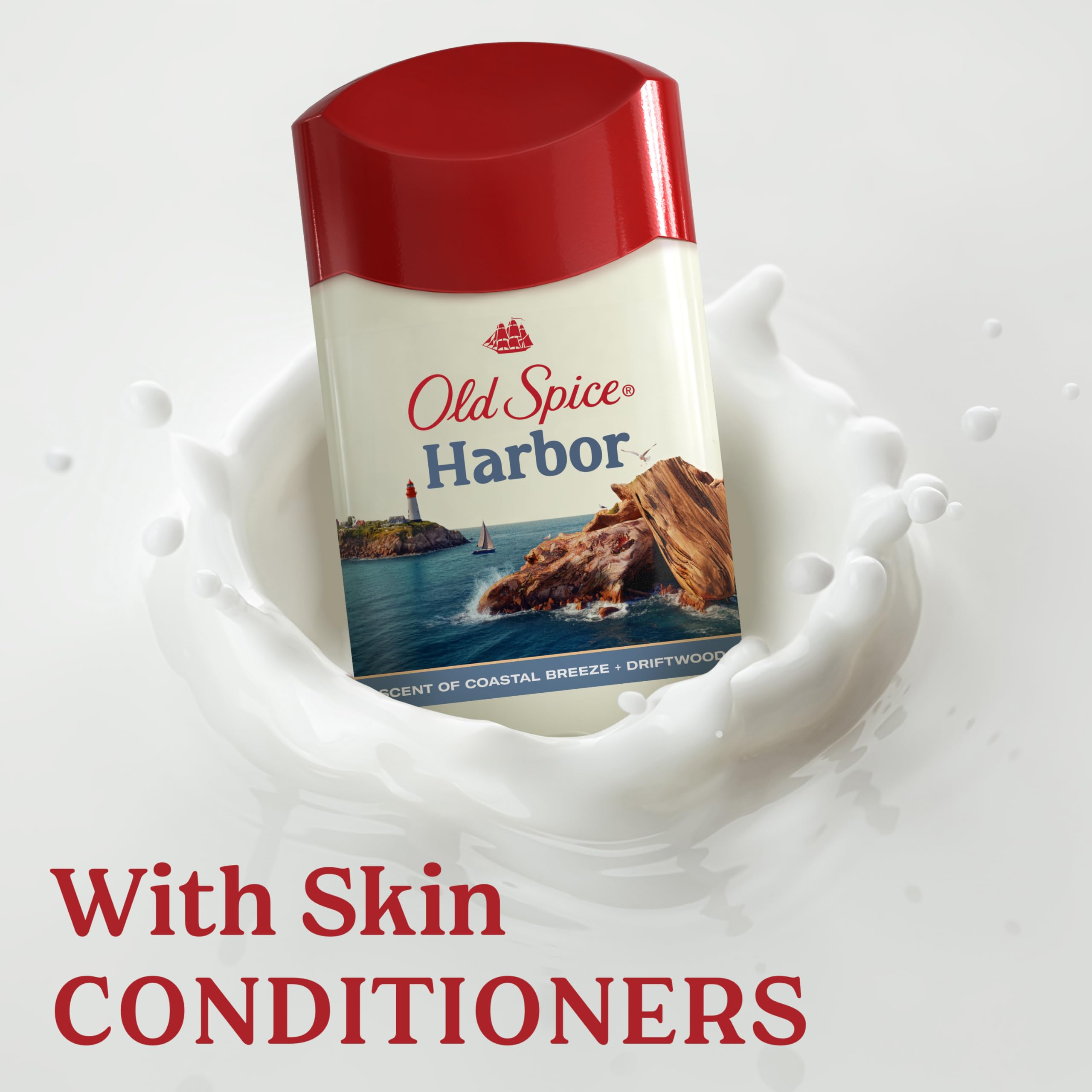 Old Spice Harbor branding logo on deodorant packaging