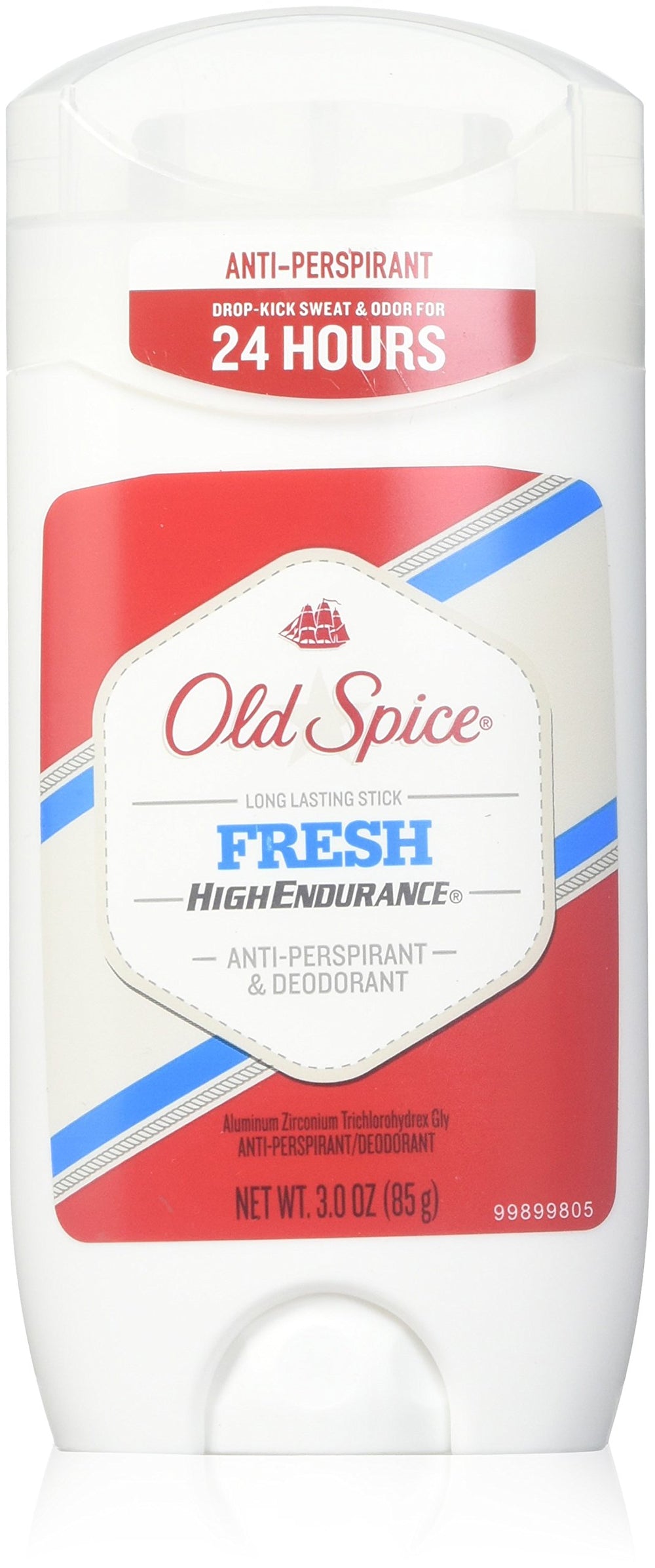 Old Spice High Endurance Fresh anti-perspirant stick 24-hour odor protection in a 3-pack