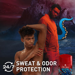 Old Spice Krakengard deep ocean scent with citrus and woods notes