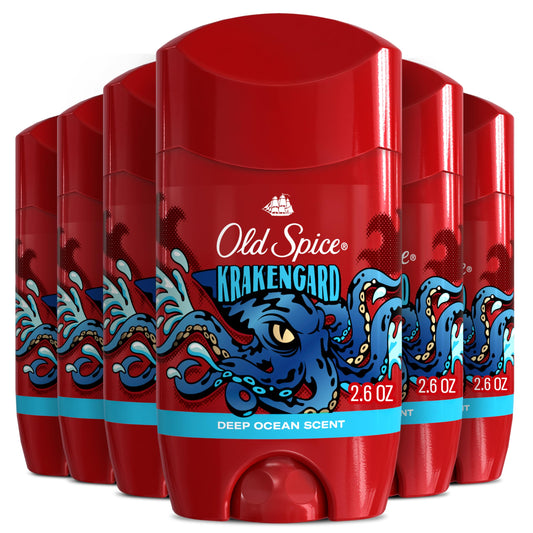 Old Spice Krakengard deodorant invisible application for dry, mess-free use
