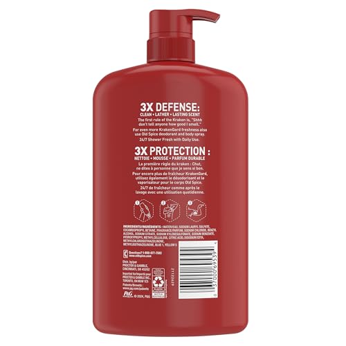 Old Spice Krakengard masculine fragrance note emphasizes rugged scent.