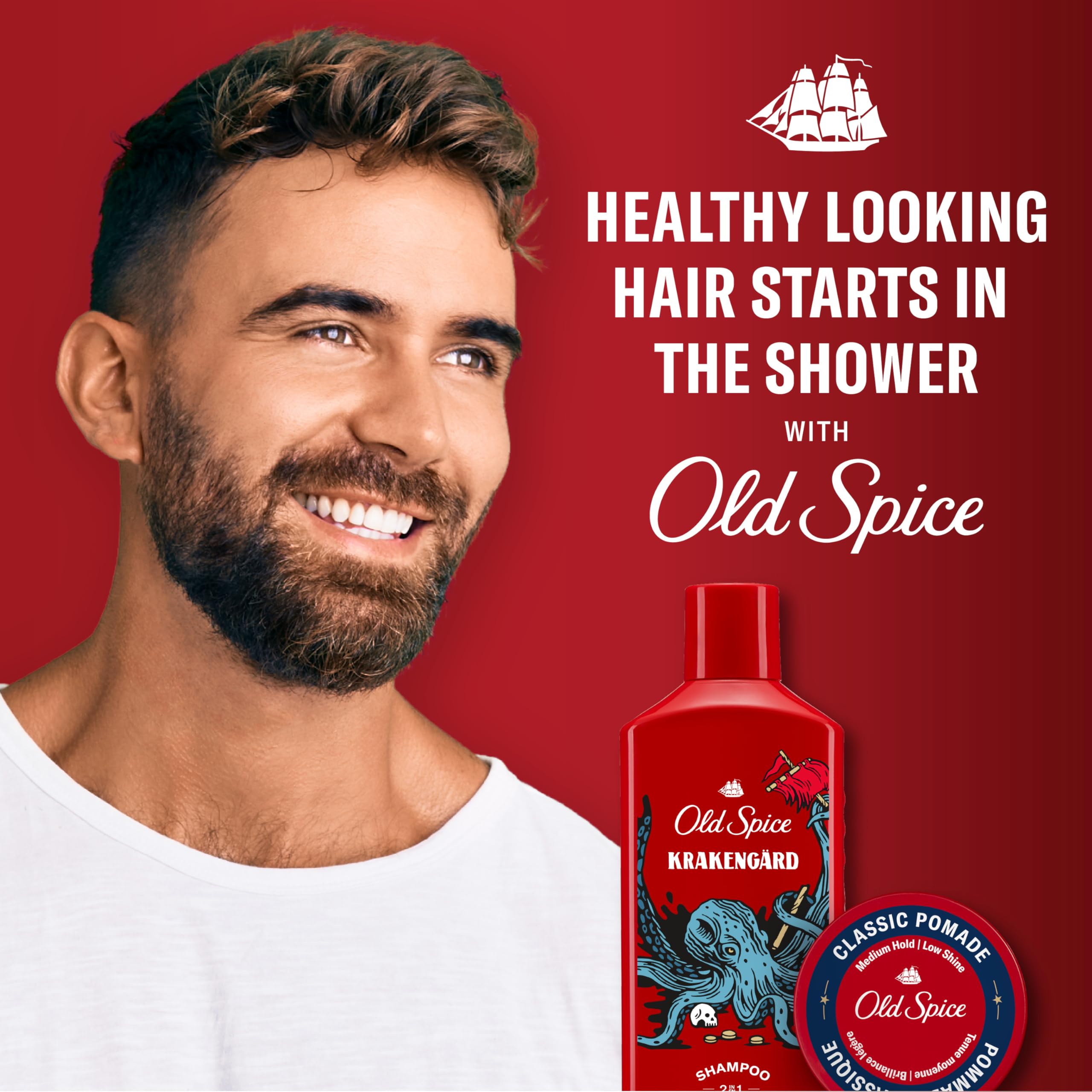 Old Spice Krakengard pack six label showing value bundle.
