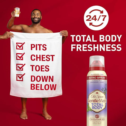 Old Spice lavender mint fragrance close-up highlighting calming scent for daily wear.