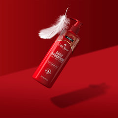 Old Spice lotion texture close-up reveals a smooth, non-greasy finish