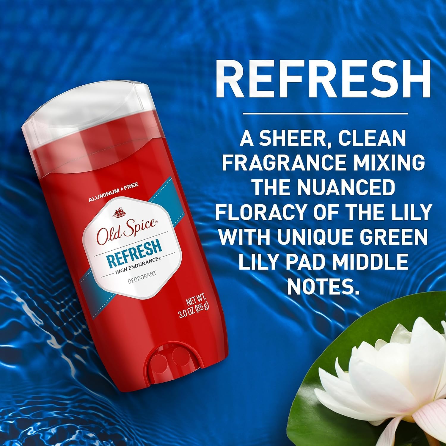 Old Spice non-sticky, quick-drying formula makes reapplication effortless.