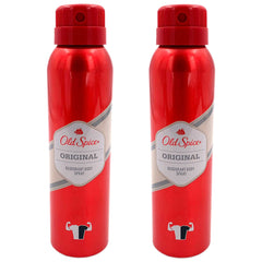 Old Spice Original deodorant body spray bottle front view with long-lasting fragrance.