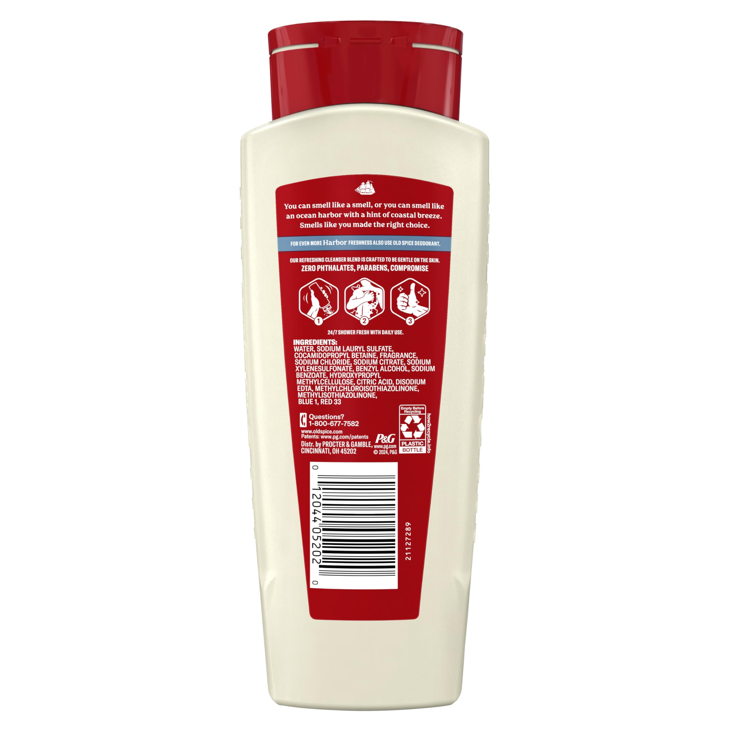 Value-packed Old Spice set offers four 18 oz bottles for consistent freshness.