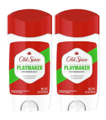 Old Spice Playmaker pack-of-2-sticks for convenient daily freshness.