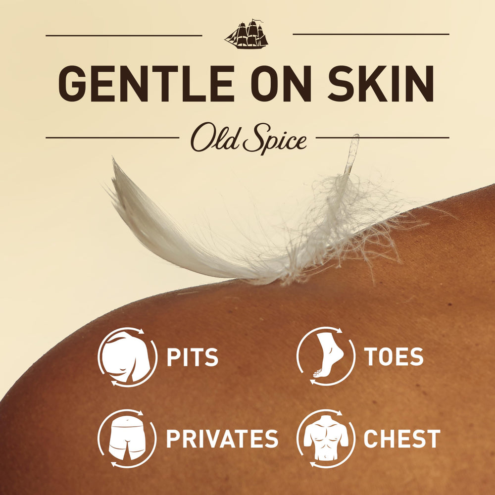 Old Spice Total Body Deodorant safe for private-area use when needed.
