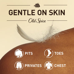 Old Spice Total Body Deodorant safe for private-area use when needed.