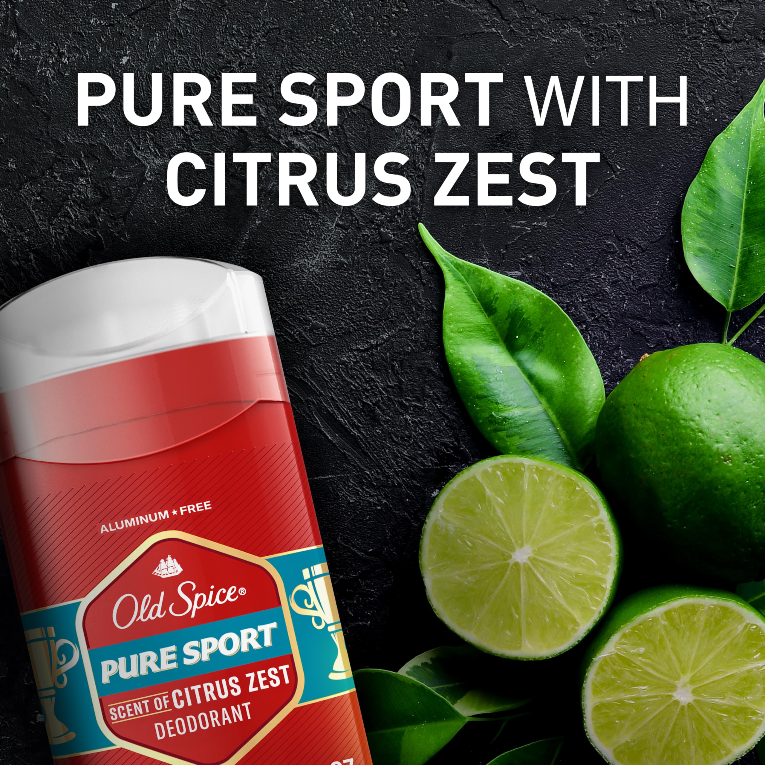 Old Spice Pure Sport deodorant in use during a gym session