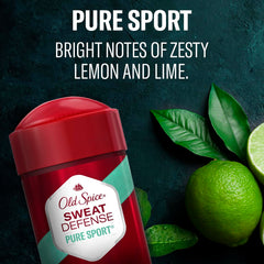 Old Spice Pure Sport soft solid pack display front for easy shopping.
