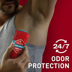 Old Spice Red Collection Pure Sport deodorant clear application with no residue