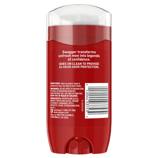 Three Old Spice Swagger deodorants in Red Collection for value and consistency