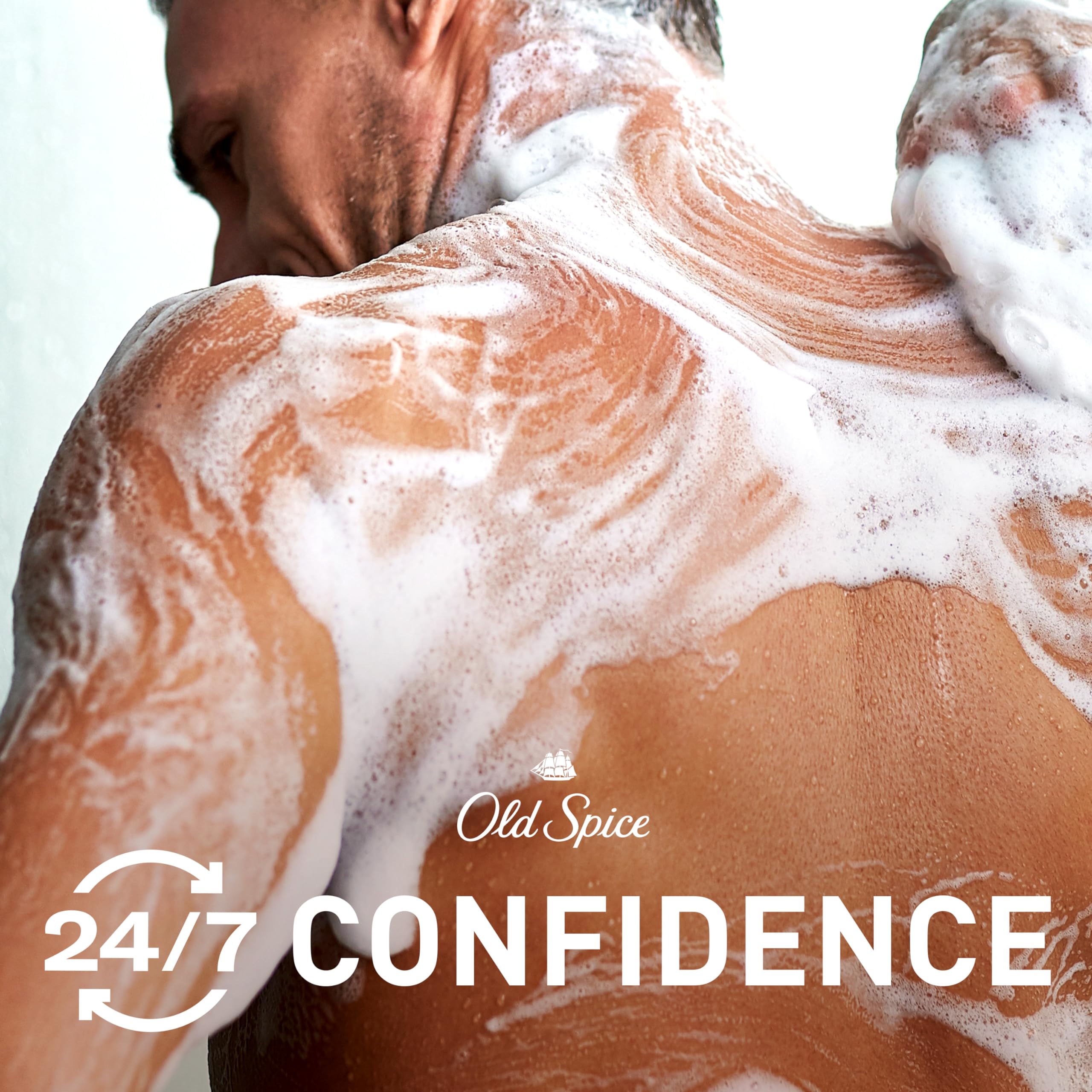 Old Spice Seas the Day ingredients closeup highlights plant-based cleansers.