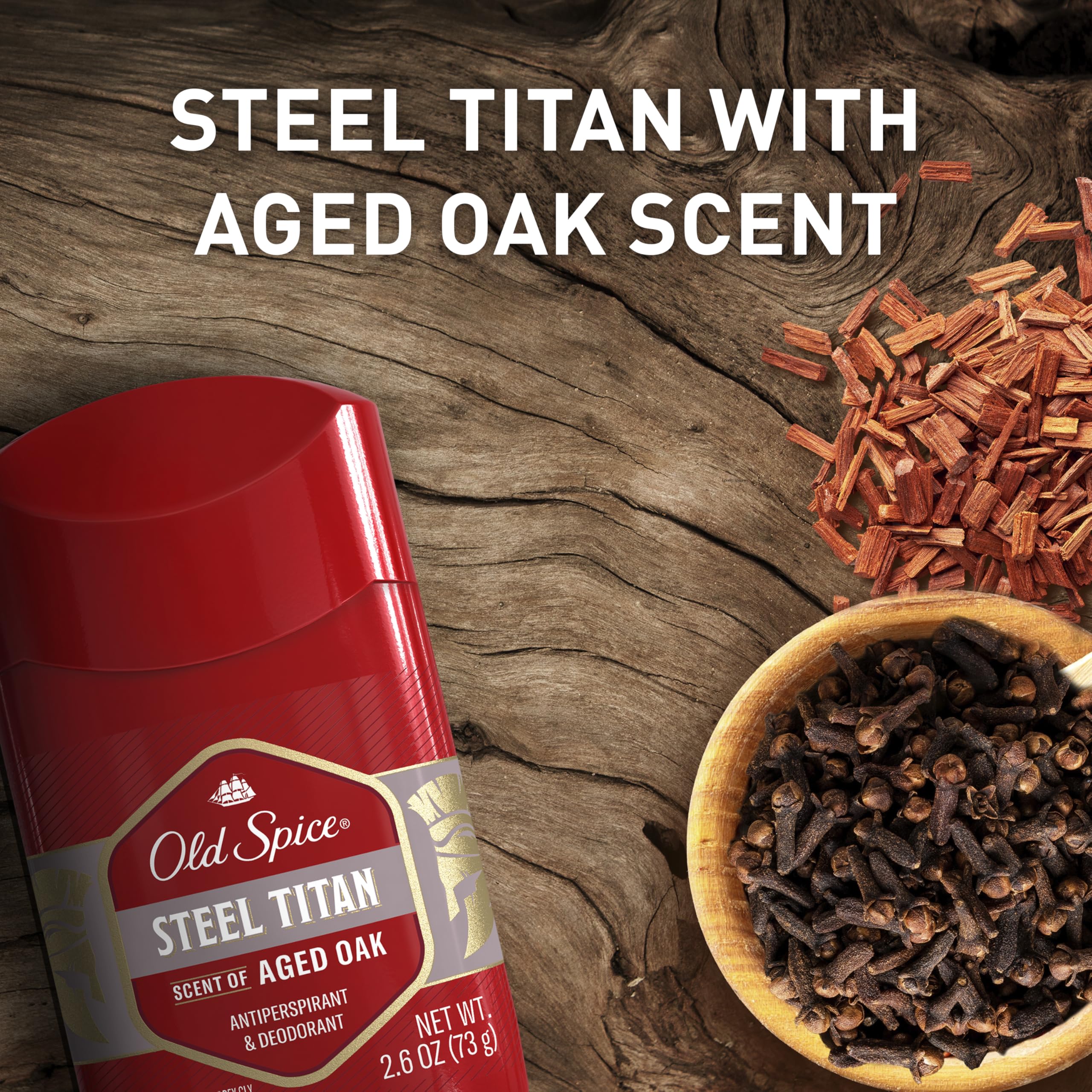 Old Spice Steel Titan pack image emphasizes rugged packaging design.