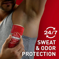 Old Spice Steel Titan Invisible Solid close-up shows smooth application and invisibility.