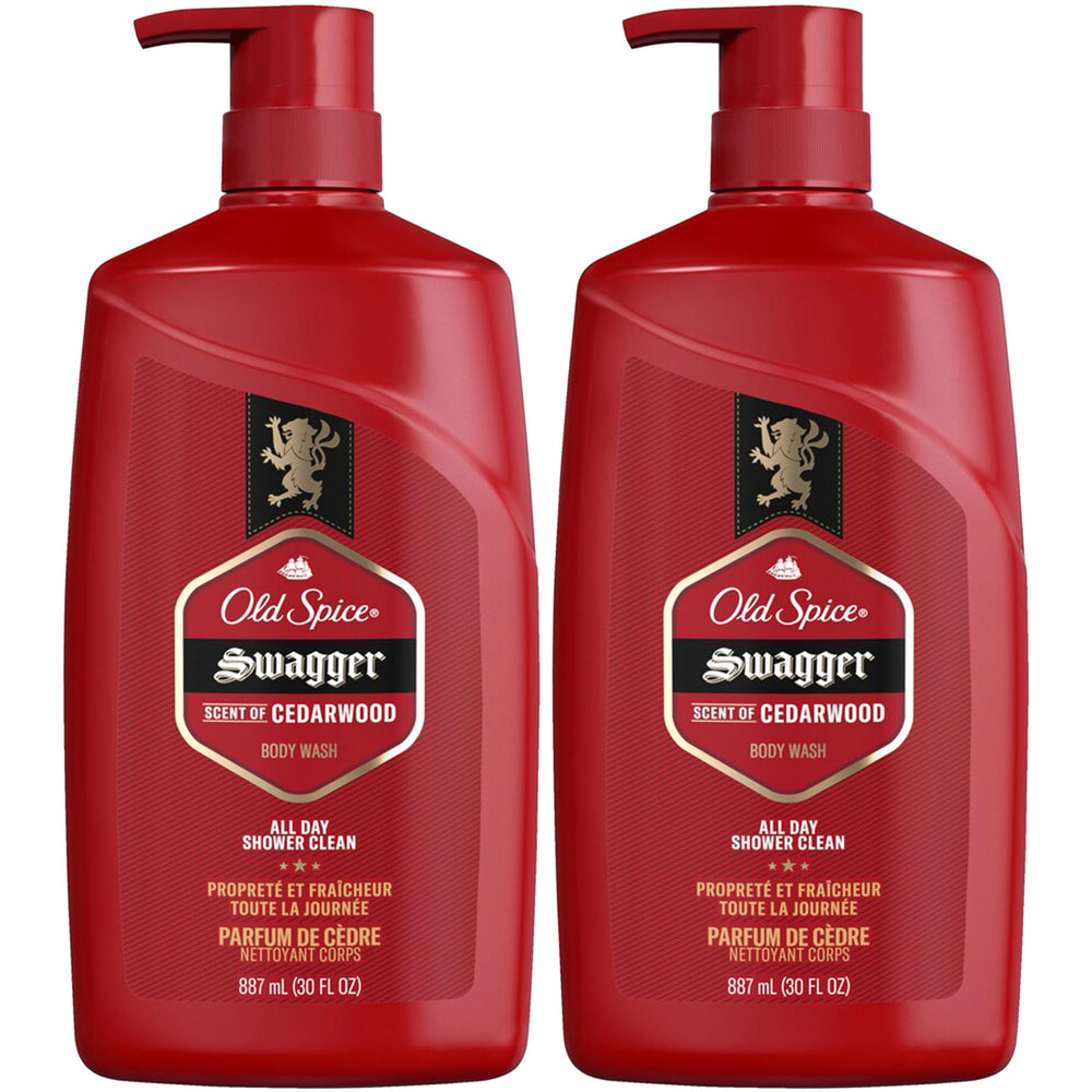 Old Spice Swagger bottle with cedarwood-lime scent for daily freshness.
