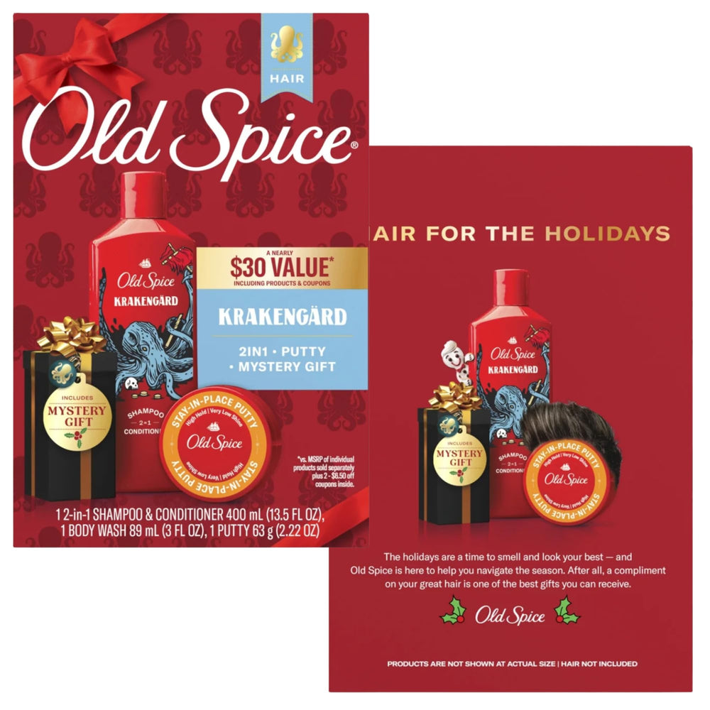 Old Spice Swagger red and black packaging on display.