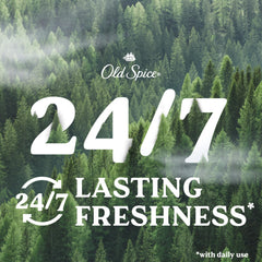 Old Spice Timber goes on clear with no visible residue.