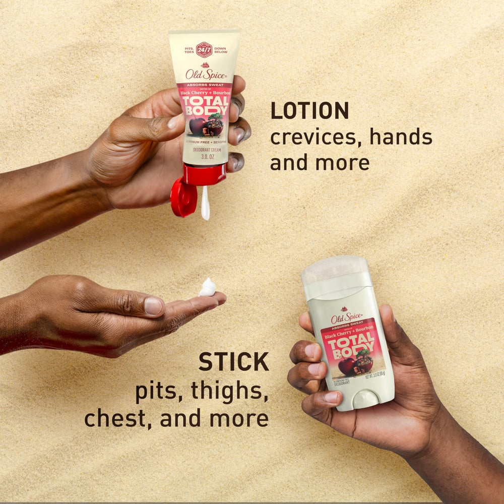 Aluminum-free, paraben-free, and dye-free skin-friendly deodorant from Old Spice.