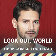 Old Spice Volcano charcoal shampoo application on hands, feel the invigorating cleanse and refreshing scent