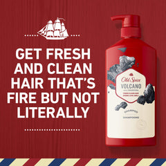 Old Spice Volcano Shampoo leaves hair clean, fresh, and manageable.