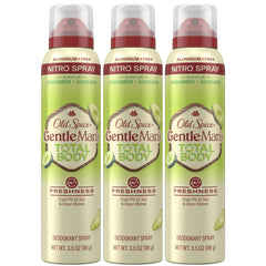 Old Spice Whole Body Spray bottle front view for all-over freshness.