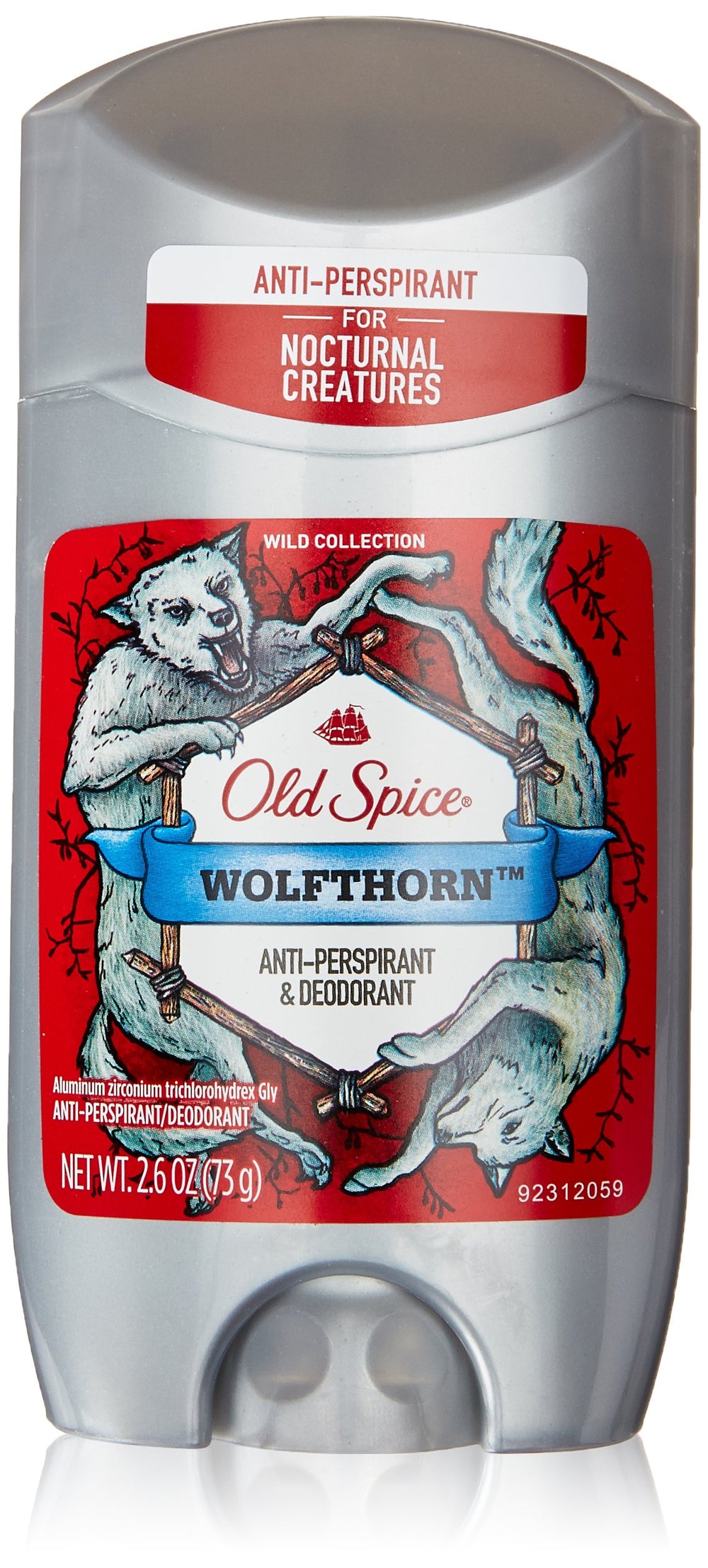 Old Spice Wolfthorn anti-perspirant stick in use for daily dryness.