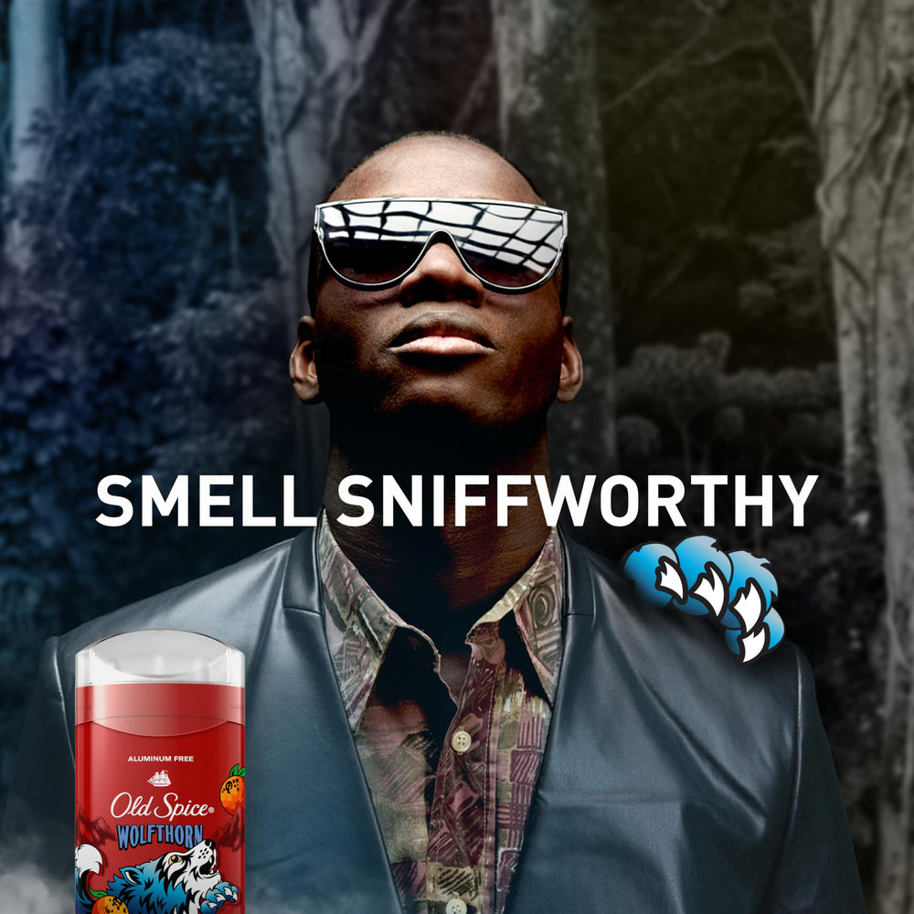 Old Spice Wolfthorn offers 24/7 odor protection for daily wear