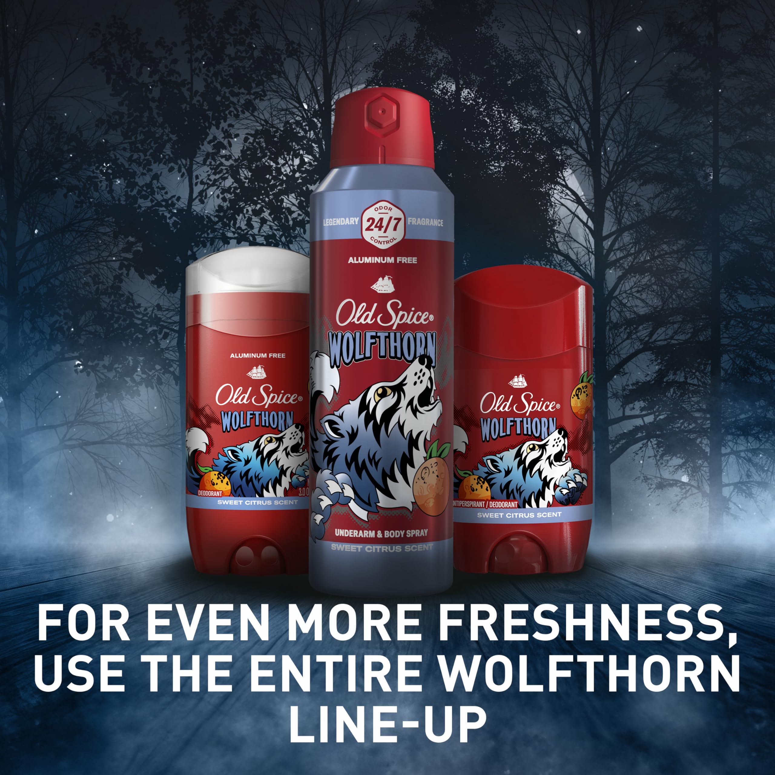 Old Spice Wolfthorn pack of 3 offers convenience and value