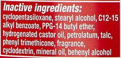 Old Spice Wolfthorn solid stick washes off cleanly after use.
