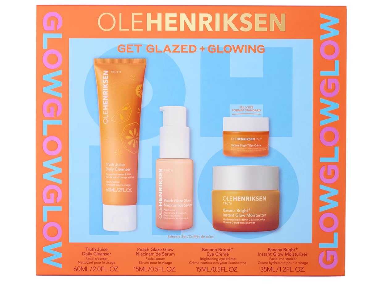 Ole Henriksen Banana Bright+ Instant Glow Moisturizer jar provides hydration for a lasting glow