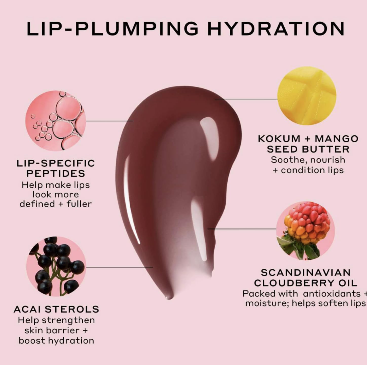Ole Henriksen Cocoa Creme Pout Preserve application scene showing creamy texture for smooth lips.