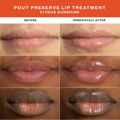 Ole Henriksen pout preserve lip treatment applied on lips for hydration