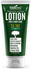 Oleavine Tea Tree Lotion bottle front view for soothing foot and body care