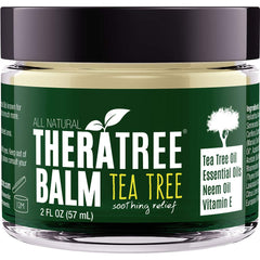 Oleavine TheraTree Balm bottle pour for easy daily use and quick absorption.