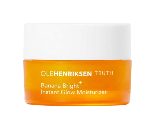 OLEHENRIKSEN Banana Bright+ mini jar for instant glow and hydration.