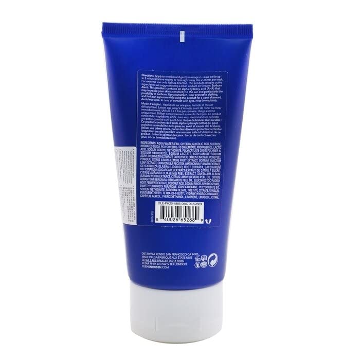 Ole Henriksen Lemonade Scrub being applied to the face for polished skin.